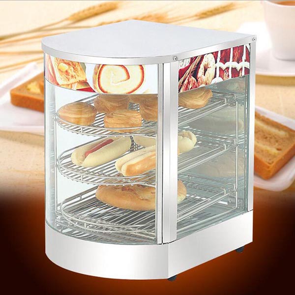 Curved Glass Food Warmer