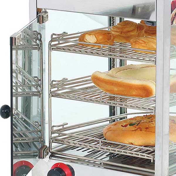 Curved Glass Food Warmer