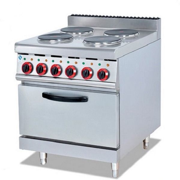 Stainless Steel Electric Cooker With Burner And Oven