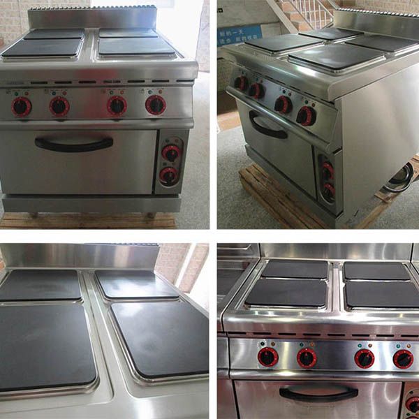 Stainless Steel Electric Cooker With Burner And Oven