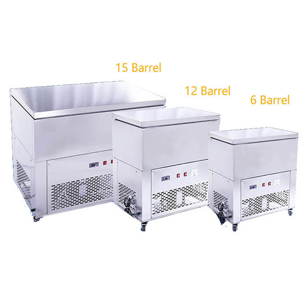 Stainless Steel 12 Barrel Snowy Ice Block Moulding Machine