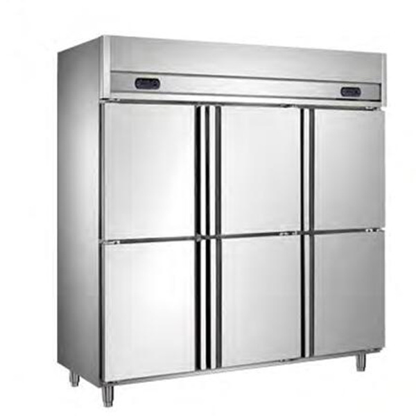 6 doors Silver Restaurant Freezer