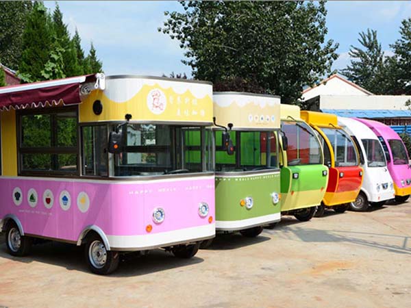 Pink Street Fast Food Vending Cart