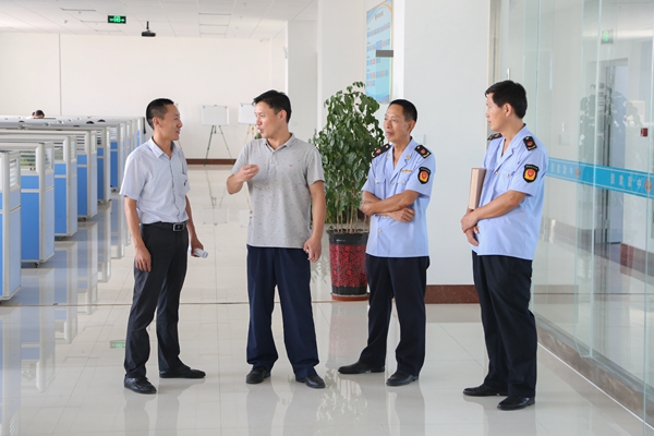 Chief Feng Of Jining High-Tech Zone Network Supervision Section Visit Our Group For Guidance